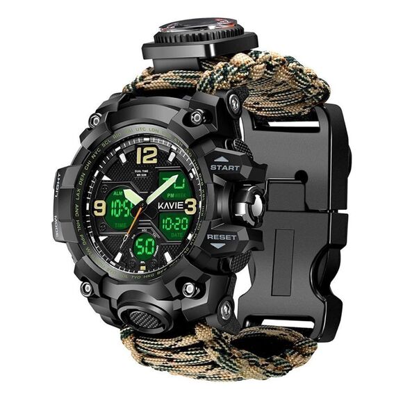 23-in-1 Survival Digital Watch Brown Camo - Picture 1 of 4